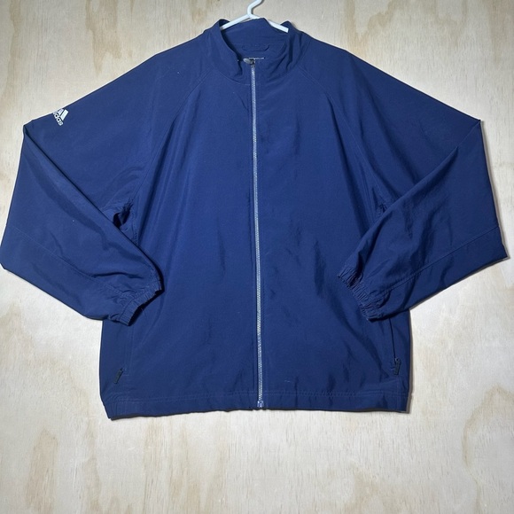 Adidas Men's Deep Blue Windbreaker Jacket - Picture 1 of 11